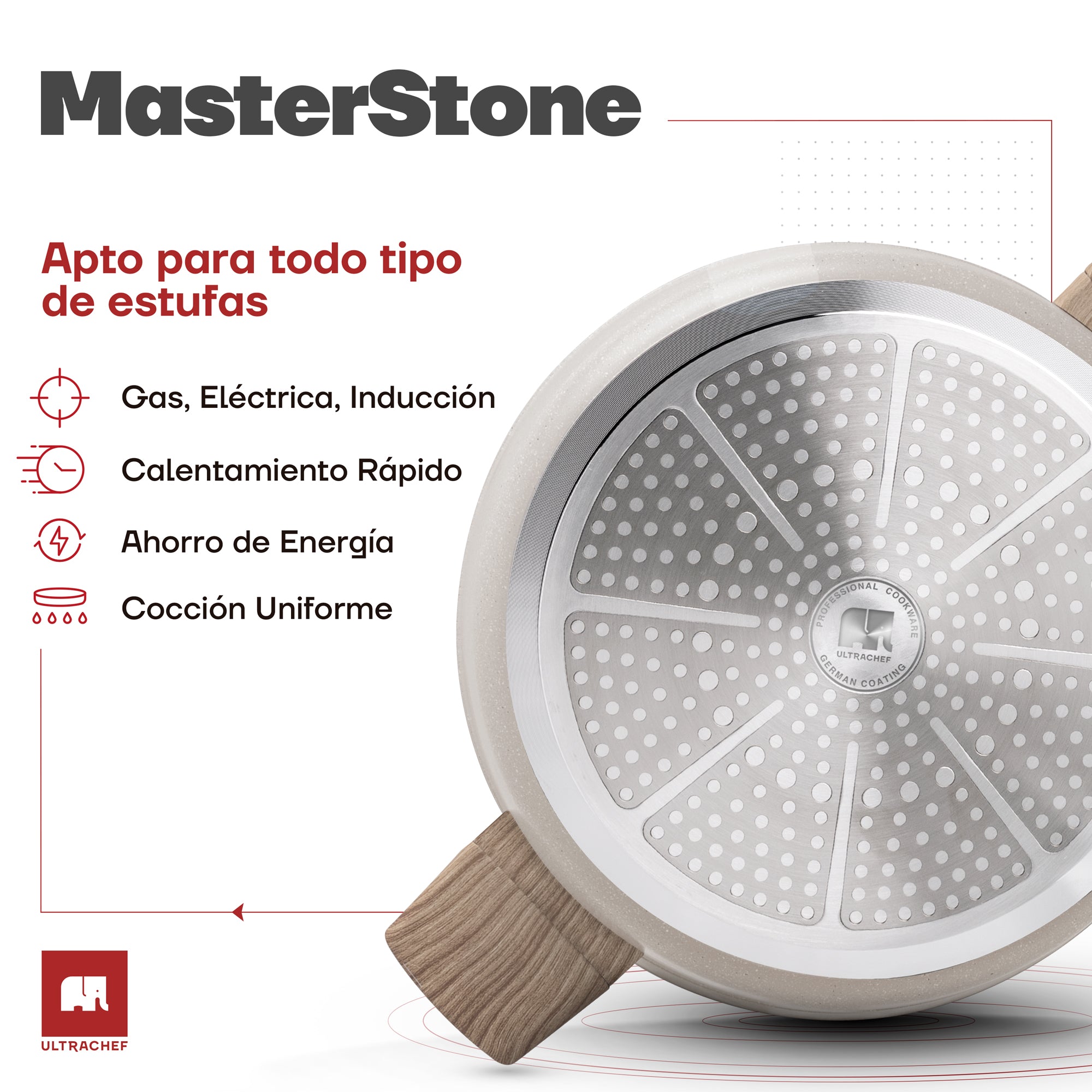 Arrocera Antiadherente de Piedra de Alemania Master Stone