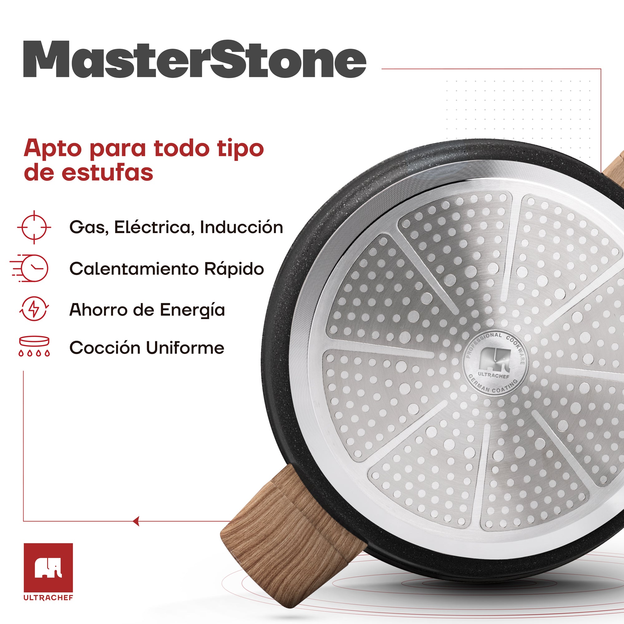 Arrocera Antiadherente de Piedra de Alemania Master Stone
