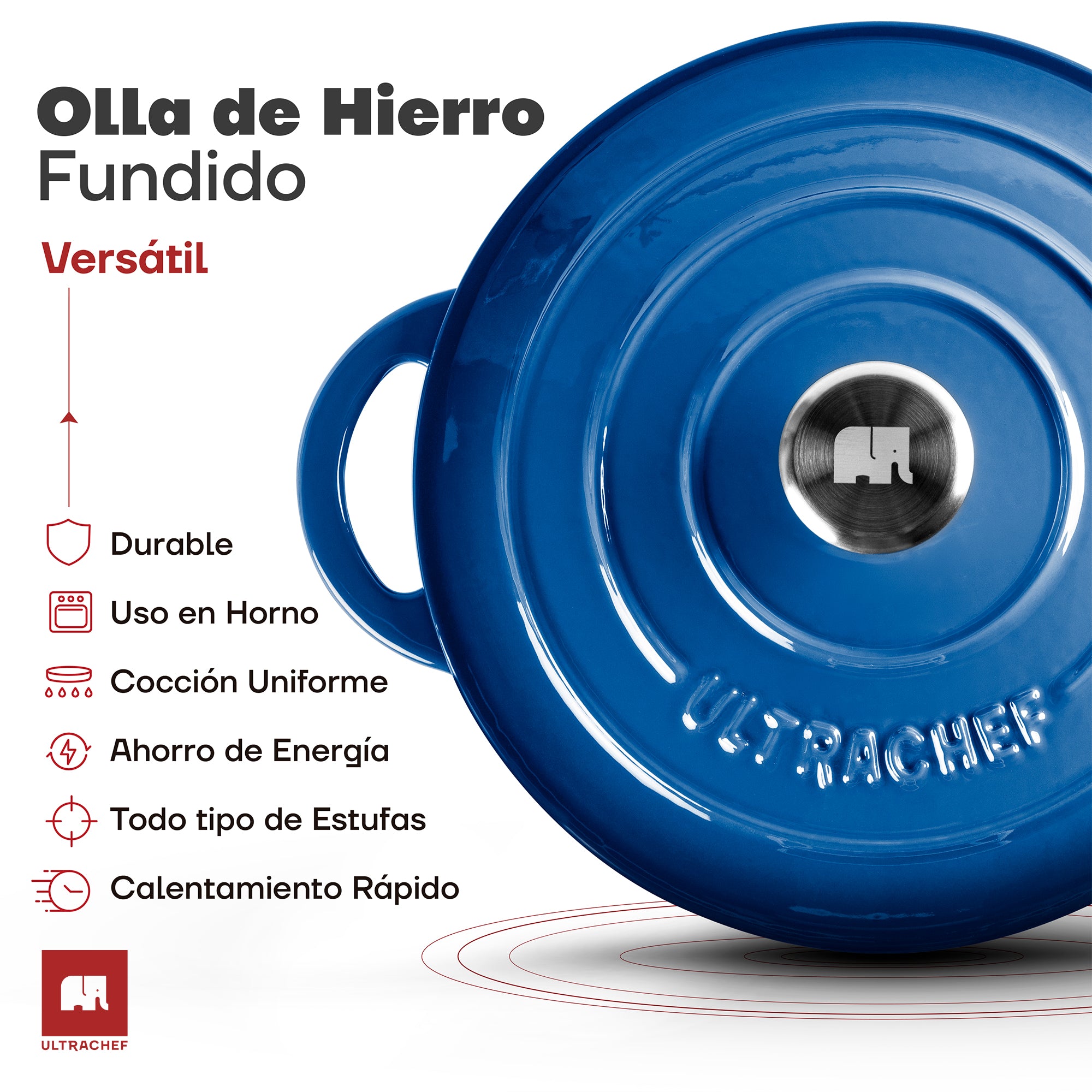 Olla de Hierro Fundido Esmaltado