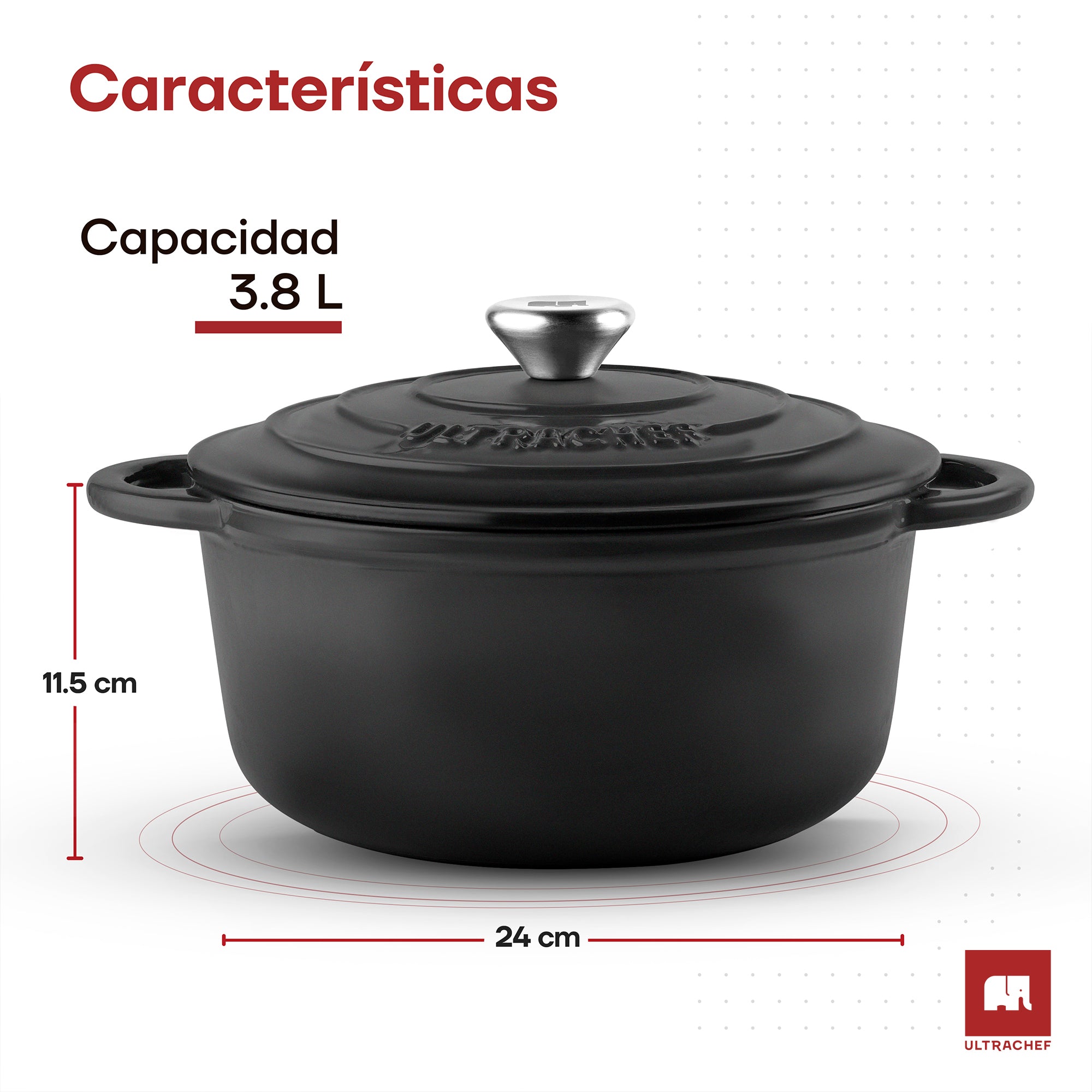Olla de Hierro Fundido Esmaltado