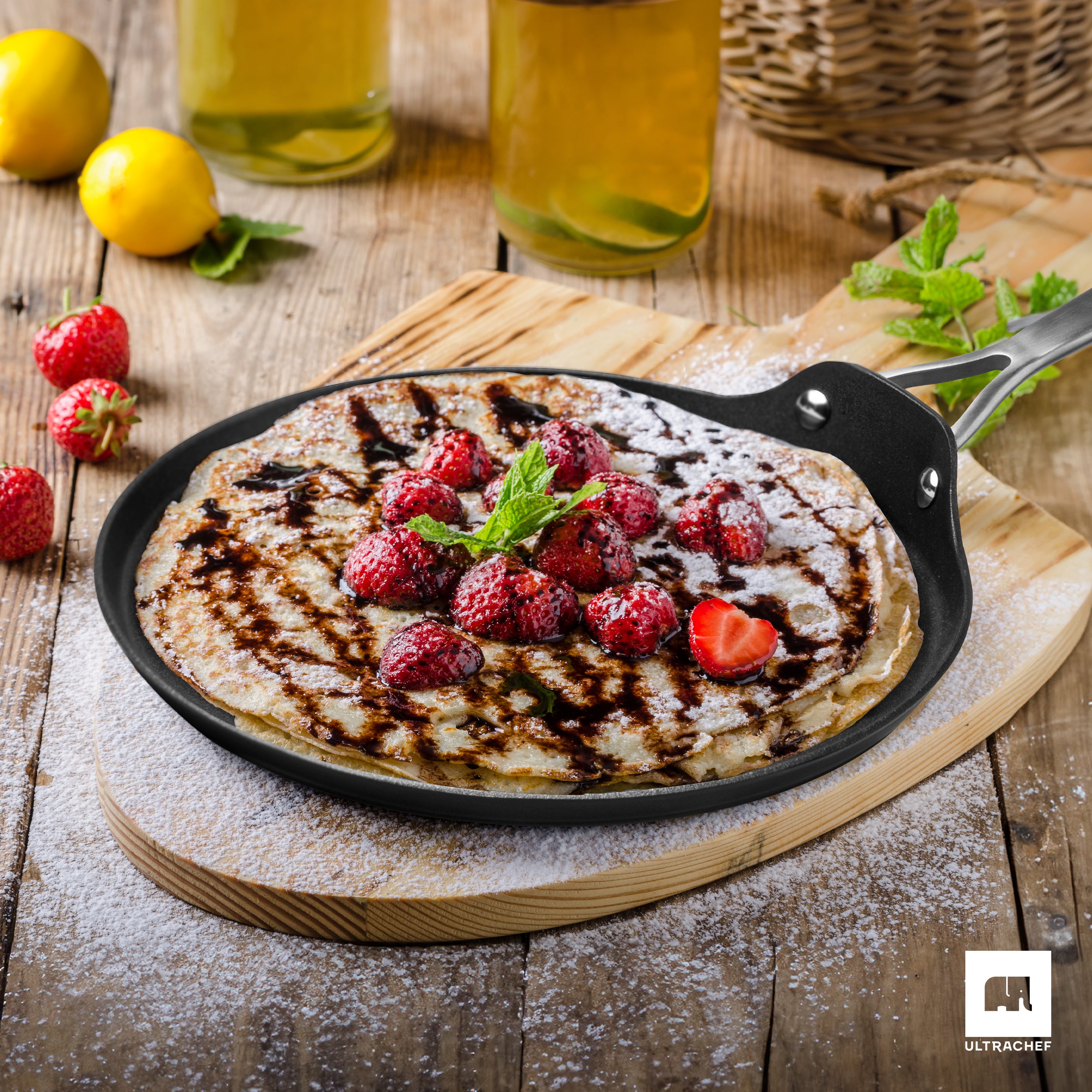 Batería de cocina y Juego de Sartenes, Ollas y Crepera Diamond Pro