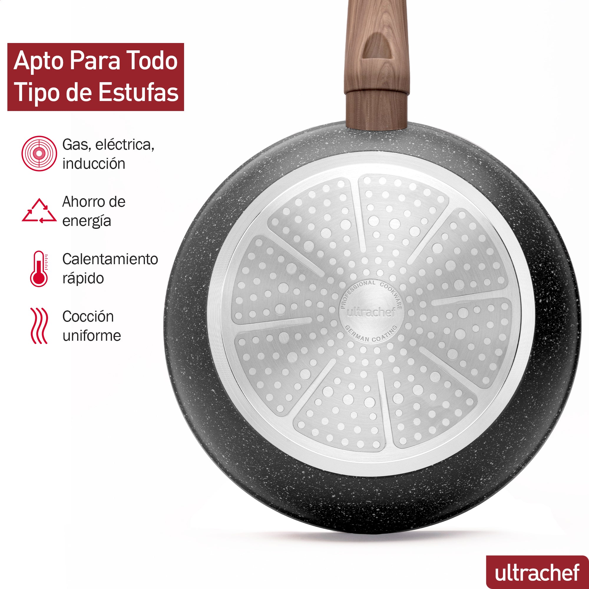 Batería de cocina y Juego de Sartenes, Ollas y Crepera Master Stone