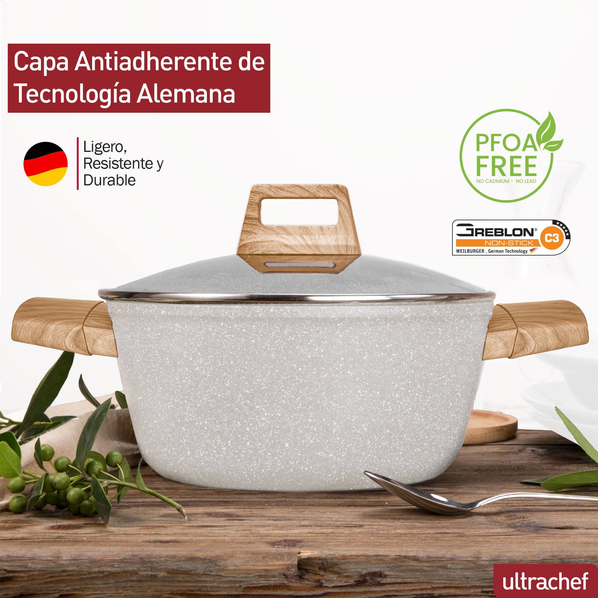 Batería de cocina y Juego de Sartenes, Ollas y Crepera Master Stone