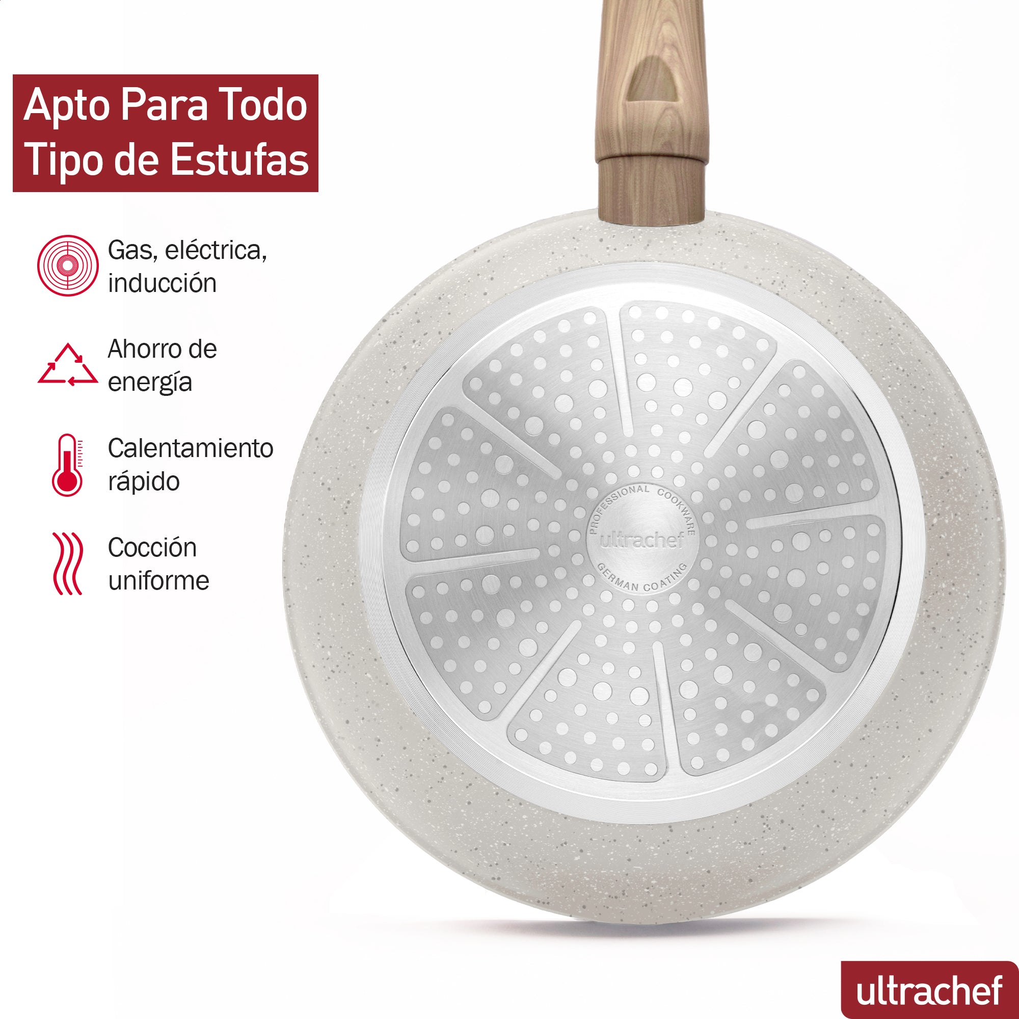 Batería de cocina y Juego de Sartenes, Ollas y Crepera Master Stone