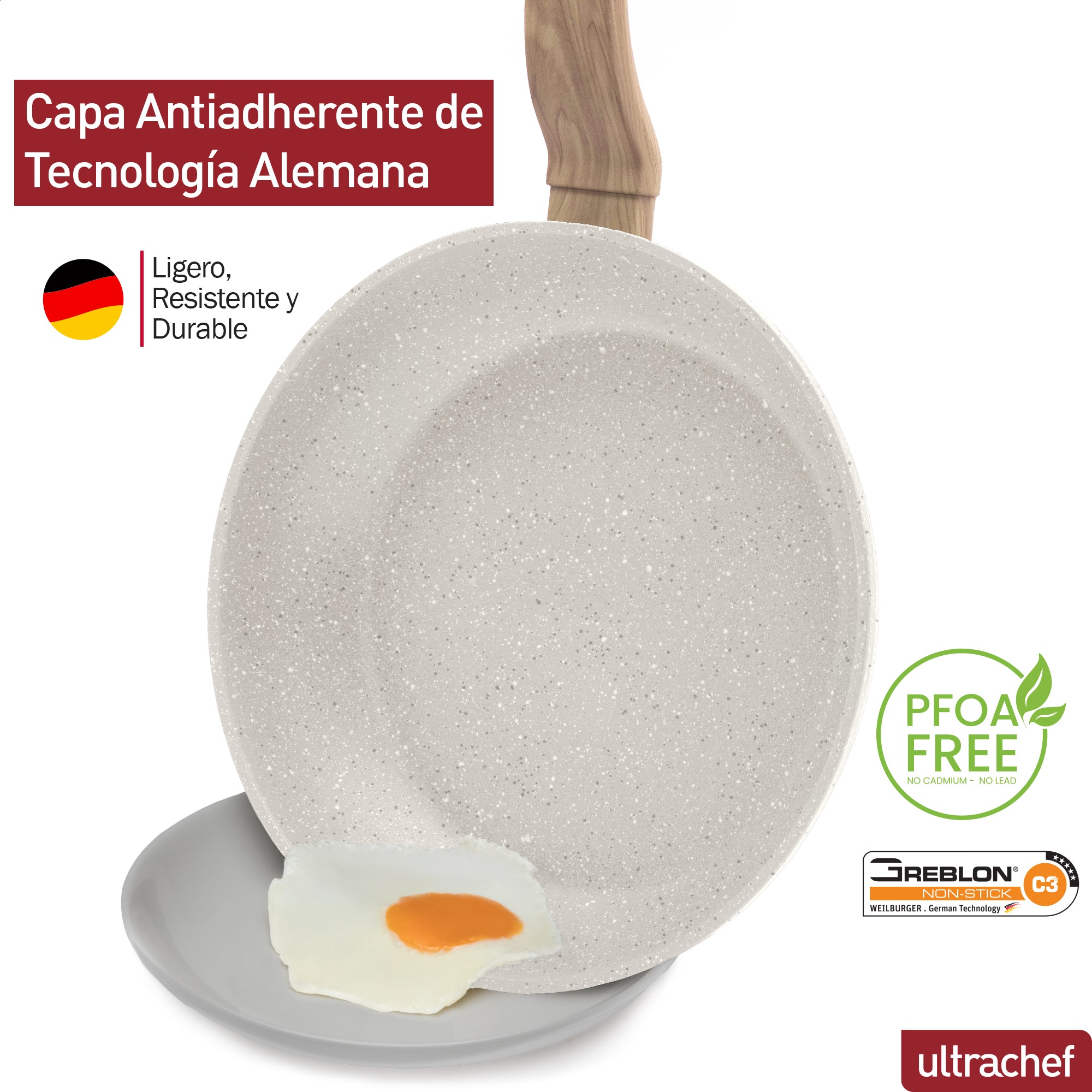 Batería de cocina y Juego de Sartenes, Ollas y Crepera Master Stone