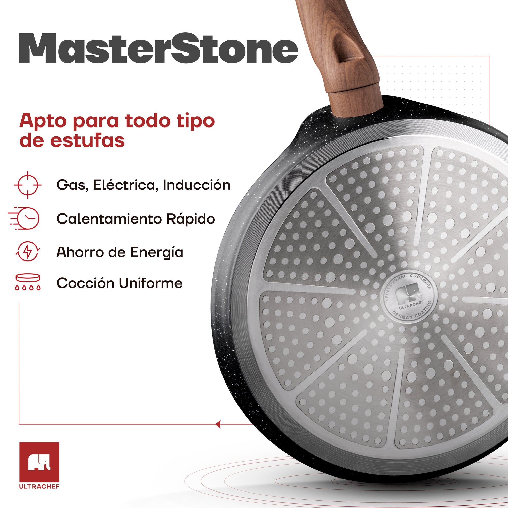 Crepera Antiadherente de Piedra de Alemania Master Stone