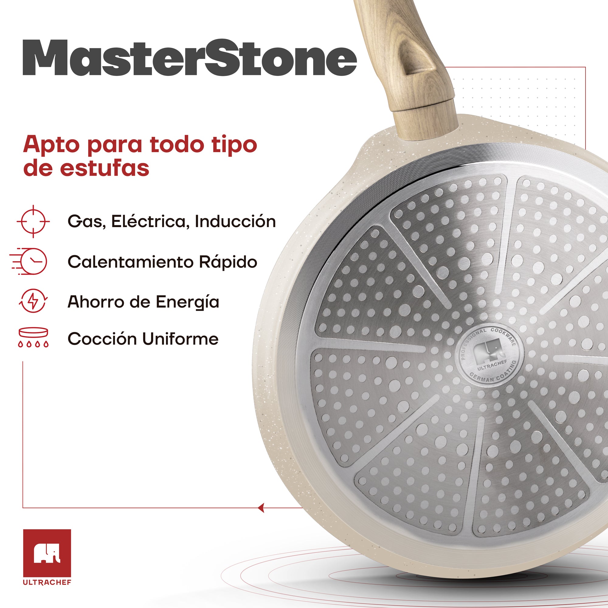 Crepera Antiadherente de Piedra de Alemania Master Stone