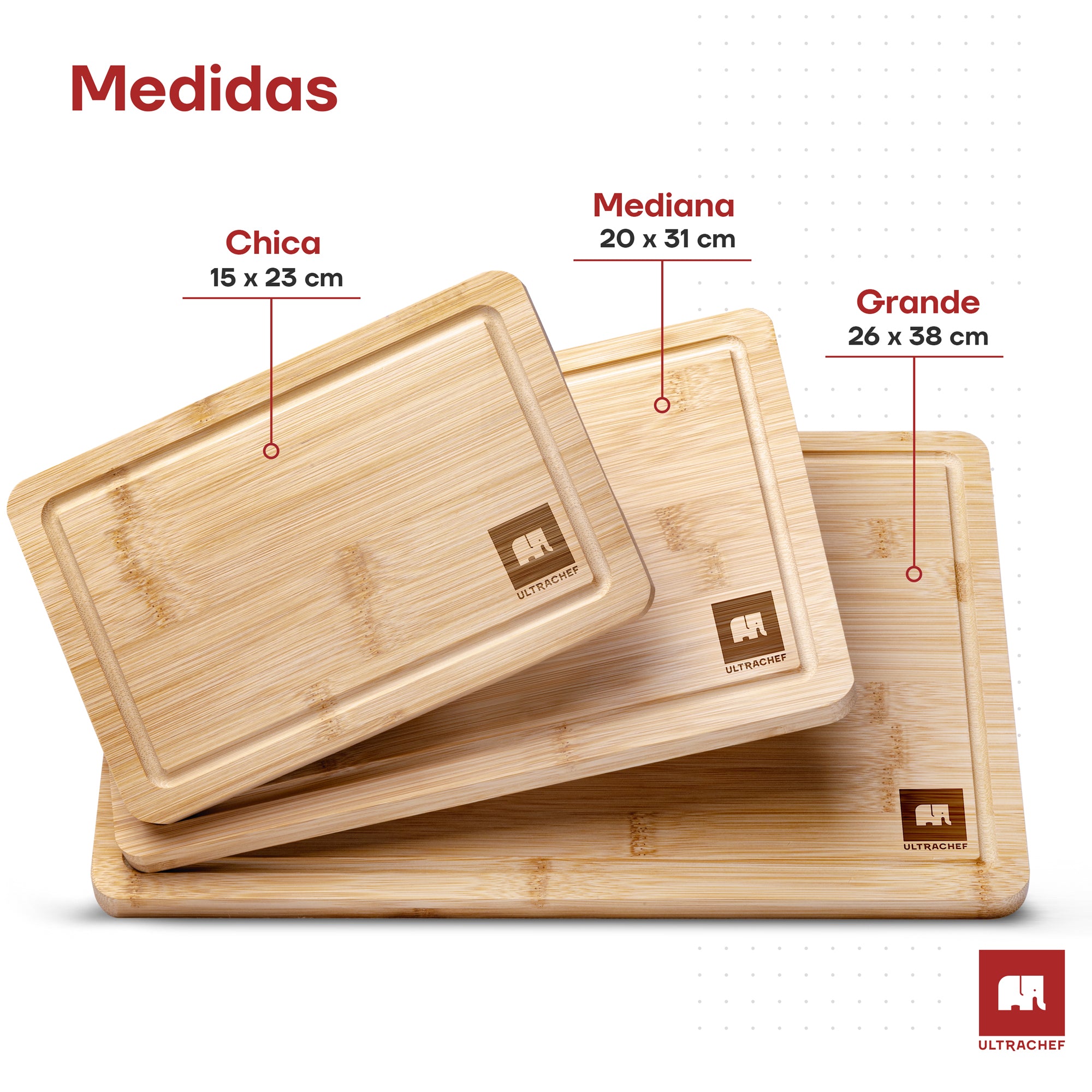 Tablas para Picar de Bambú