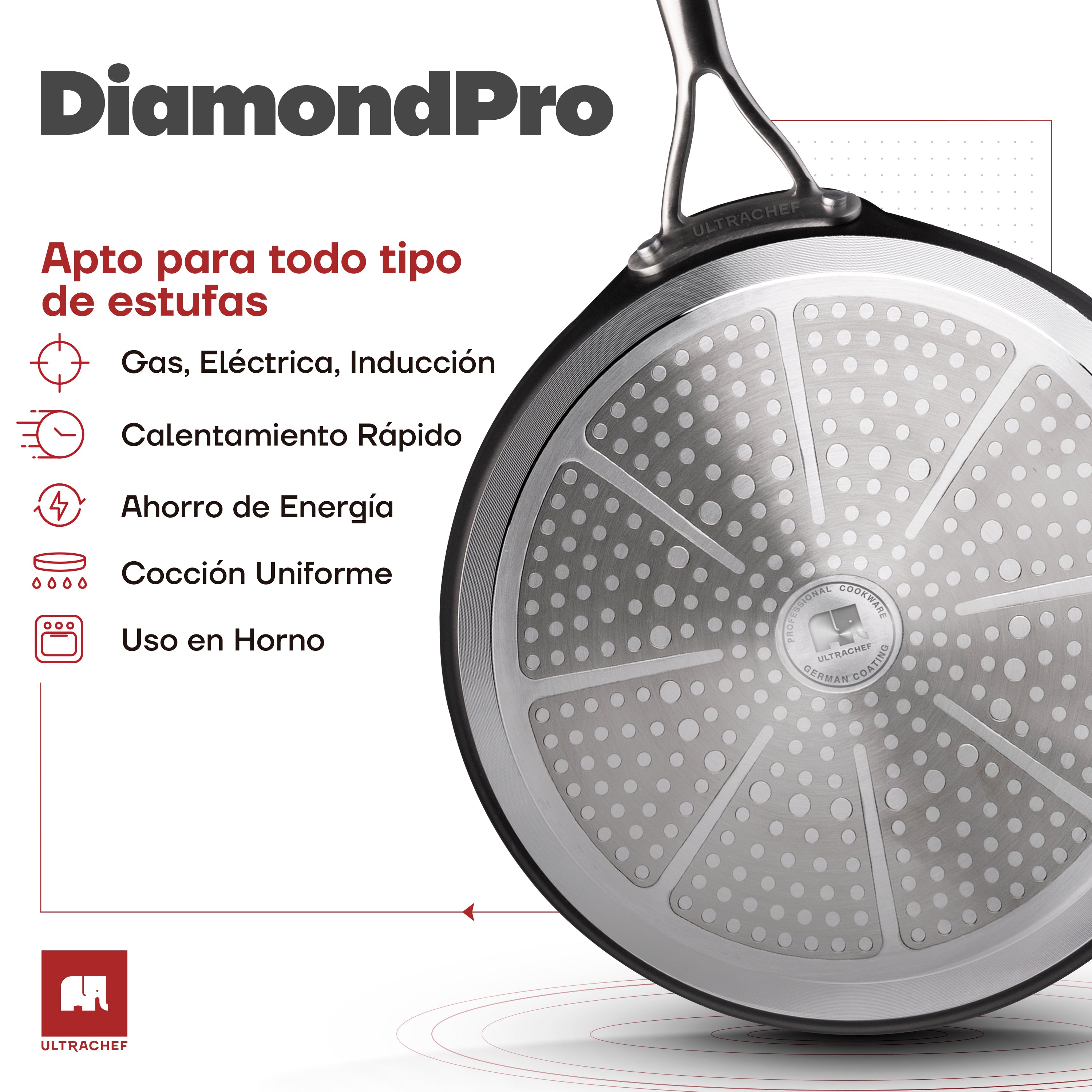 Crepera Antiadherente Diamond Pro