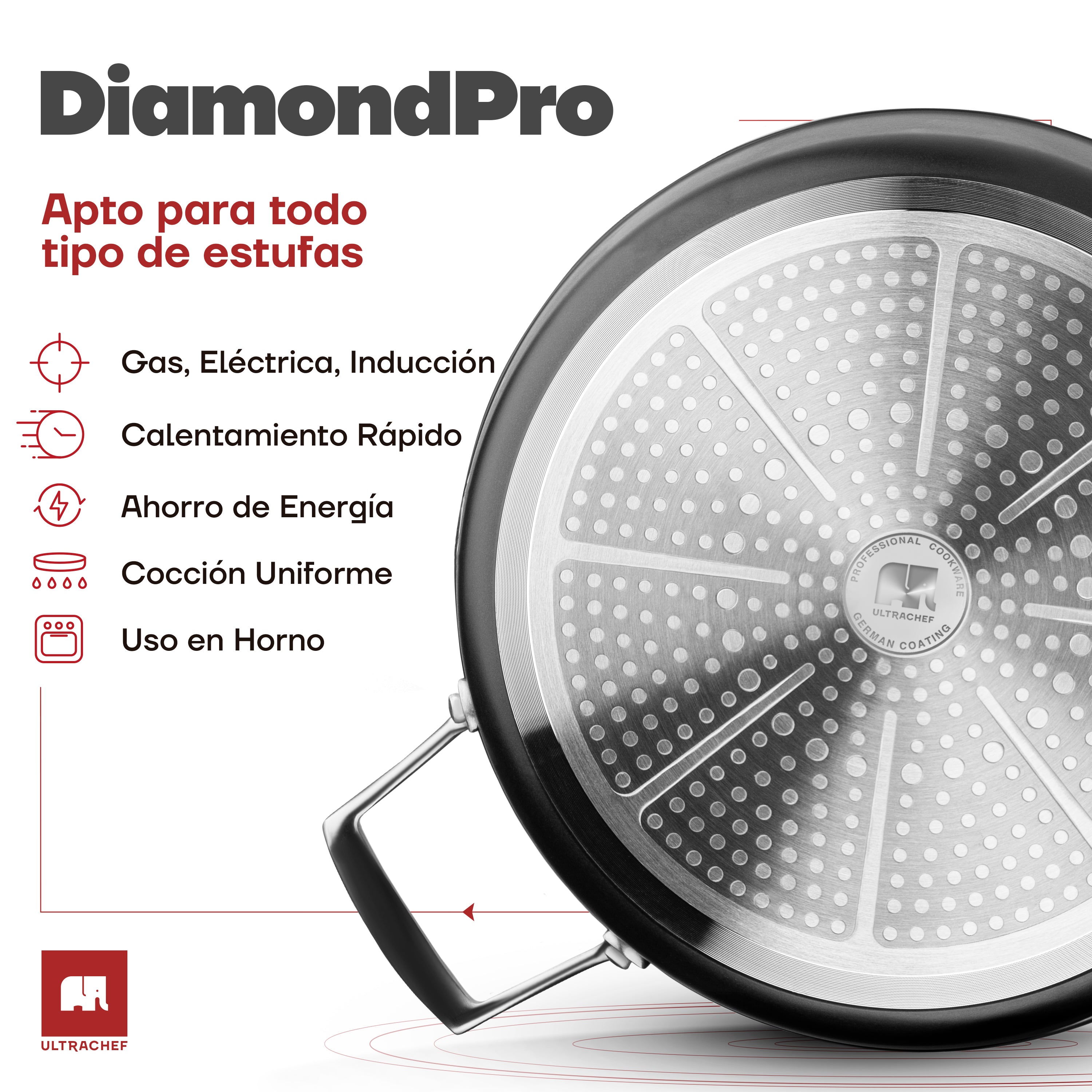 Arrocera Antiadherente Diamond Pro