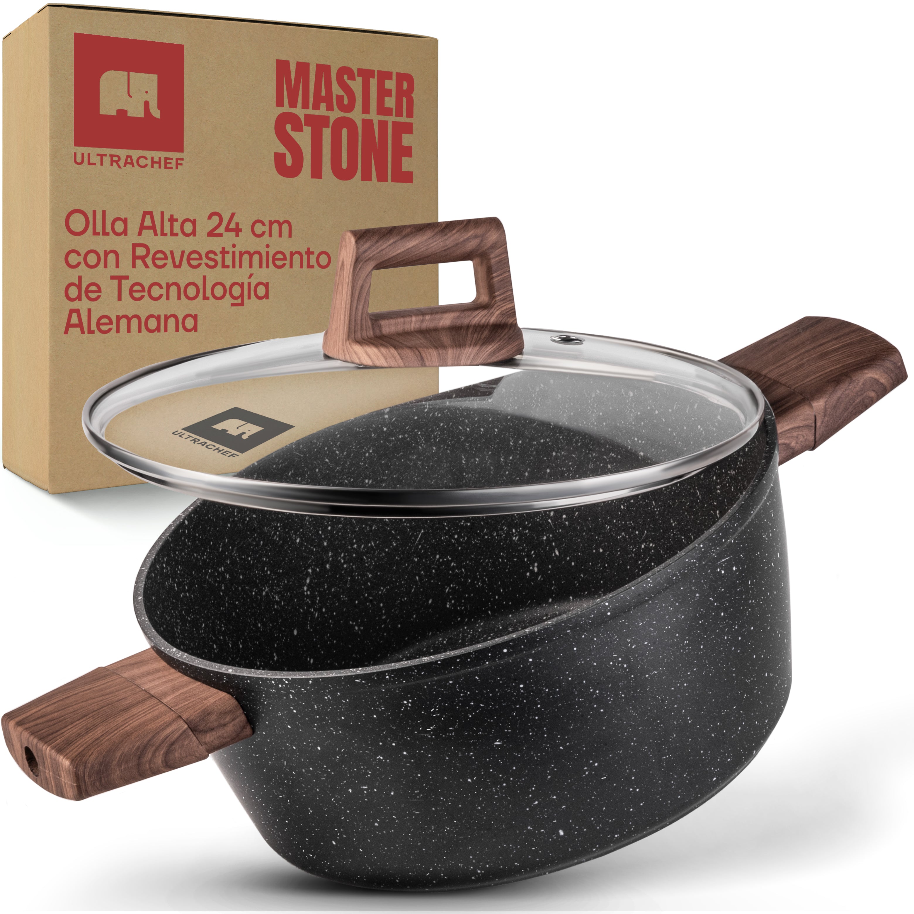 Olla Alta Antiadherente Master Stone