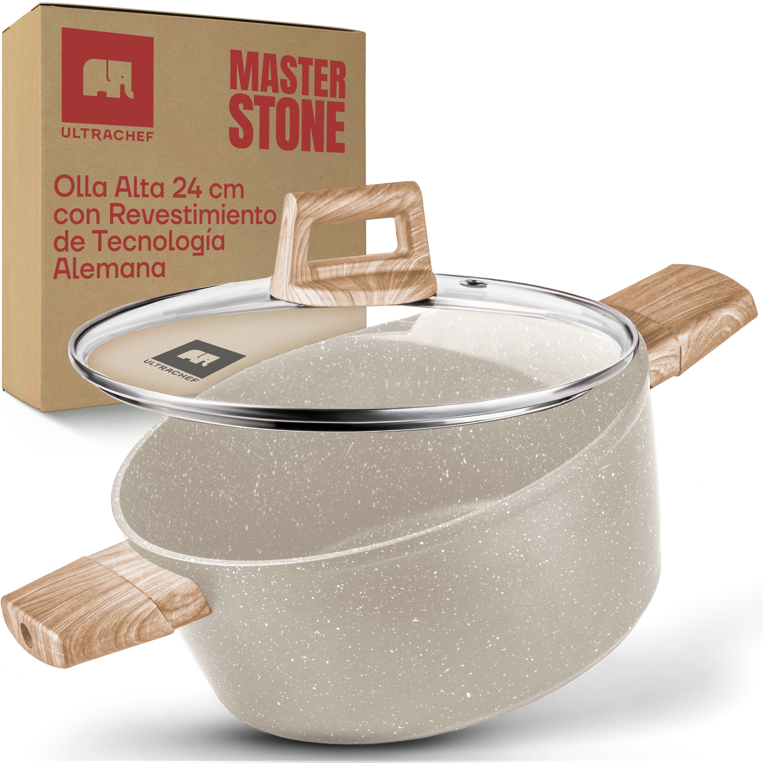 Olla Alta Antiadherente Master Stone