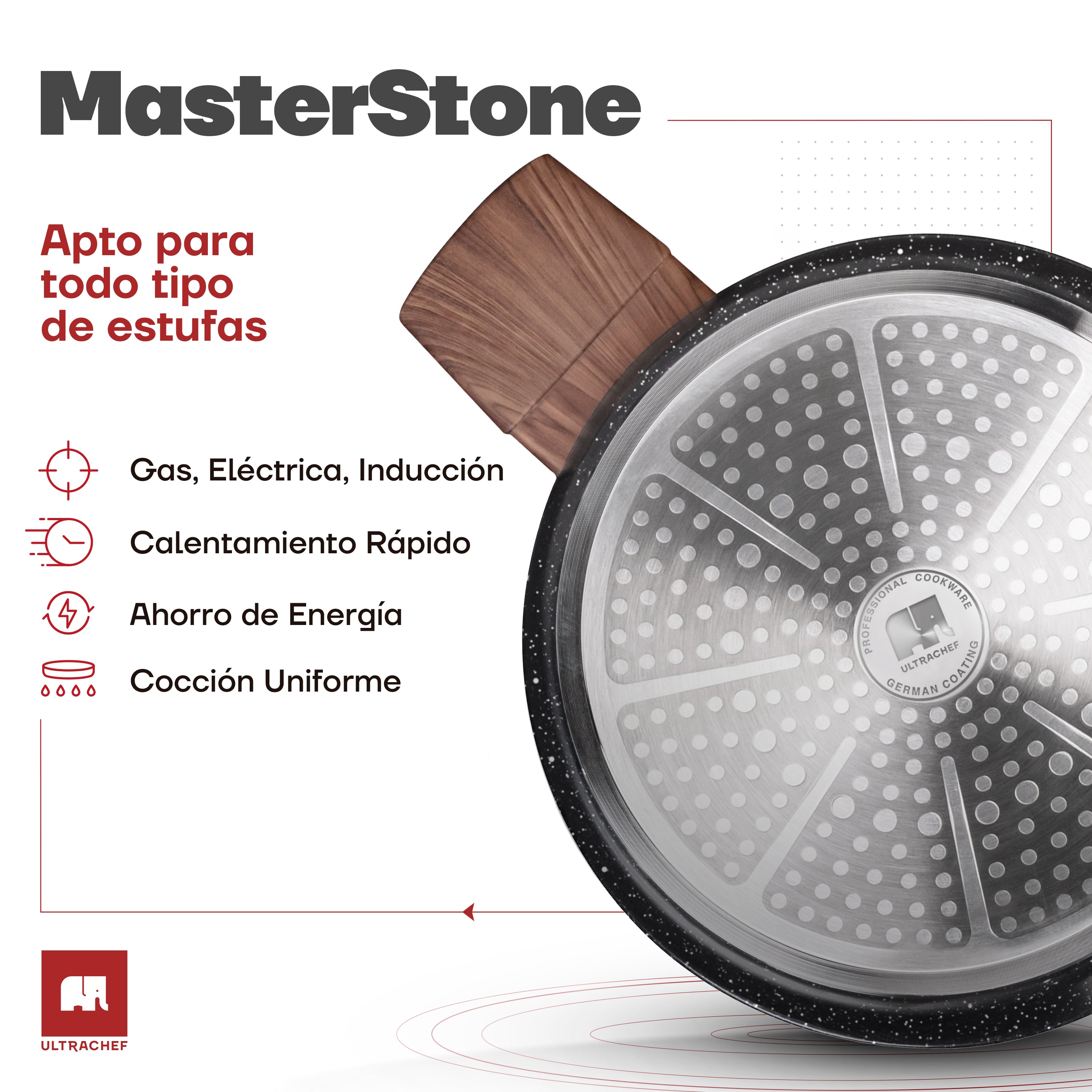 Olla Alta Antiadherente Master Stone