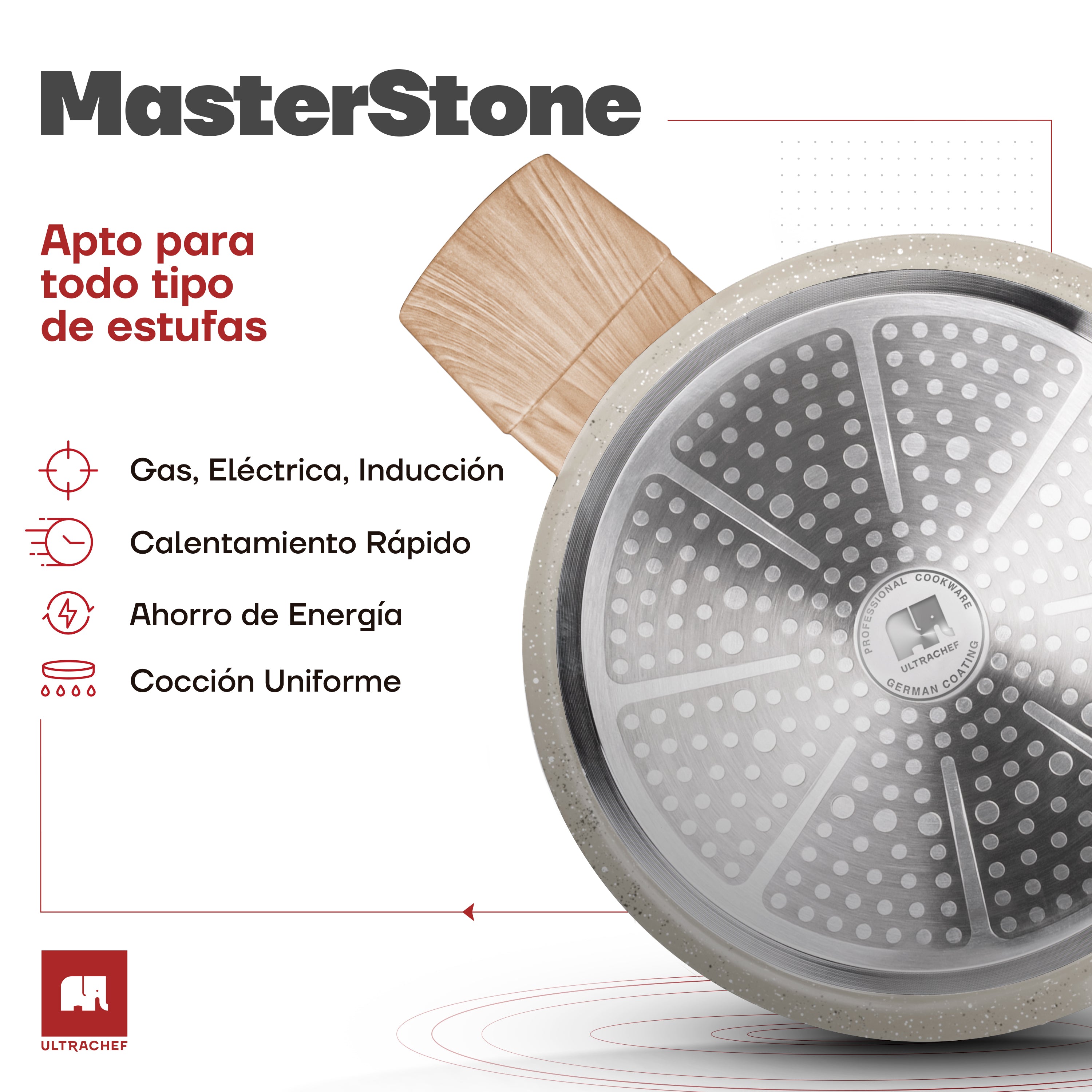 Olla Alta Antiadherente Master Stone